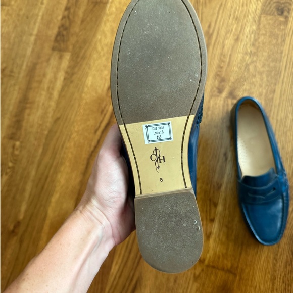 Cole Haan Blue Leather Loafers - Picture 2 of 3